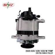 ISUZU 4JA1 4JB1 4JG2 ALTERNATOR ASSEMBLY WITH PUMP 12V / 70A SINGLE PULLEY BLITZ