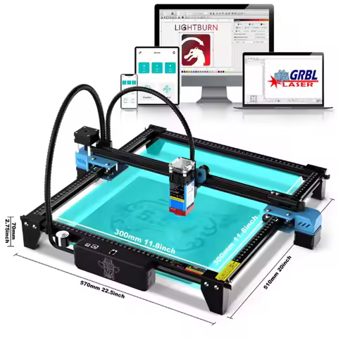 TwoTrees TTS-55 PRO/TTS-10 PRO Laser Engraver With Wifi 300x300mm 40W/80W Laser Engraving Machine 44