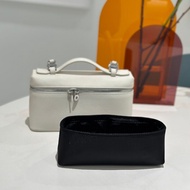 เรียบง่าย Smile Loro Piana L19/L27 กล่องไนลอนกันน้ํา ผ้าไหม กระเป๋าเก็บด้านในสําหรับสุภาพสตรีทรงสี่เ