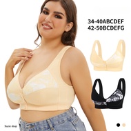 Plus size Top Bra A-G Cup Size 34/70-50/115ABCDEFG  Push Up Bra Front closure Wireless comfortable b