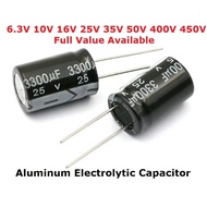5PCS 450V Aluminum Electrolytic Capacitor 400V 100UF 150UF 1UF 2.2UF 3.3UF 4.7UF 6.8UF 10UF 15UF 22U