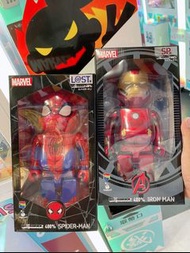 KOAOISORA 2021 MARVEL 復仇者聯盟  Happyくじ BE@RBRICK -★ 400% Spider-Man 蜘蛛俠  Ironman 鋼鐵奇俠 Qposket BEARBRIC