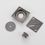 Popular Color Gun Gray Thickened Stainless Steel Floor Drain Water Ferry Light Luxury Deodorant Anti