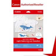 CANON LF-101 Light Fabric Iron-On Transfers paper For White Fabric A4 Size (125gsm/0.15mm x 5 Sheets