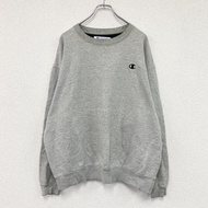 Champion 運動衫/運動鞋，帶刺繡標誌，灰色，3XL 碼，古著。