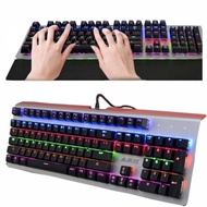 A-JAZZ AK49 Hacker Backlit Gaming Mechanical Keyboard Light Black Switch 104 Key