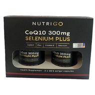 Nutrigo CoQ10 300mg Selenium Plus150mg Vitamin E 150iU Softgel Capsule 30s /2 x 30s Heart Energy Imm