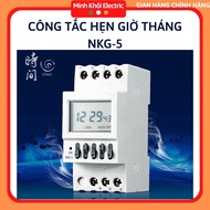 Công Tắc Hẹn Giờ Chu Kỳ Tháng NKG-5timer hẹn giờ chu kỳ tháng NKG5 ATS công tắc điện tử bộ timer chu
