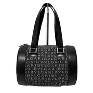 正品 寶格麗 BVLGARI Logomania B.zero1 手提包 鼓形包 牛仔皮革 黑色 日本直送