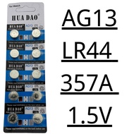 BATERRY AG13 LR44 357A QUALITY ORIGINAL 10PCS  BATERRY THERMOMOTER WATCH JAM CALCULATOR BATERRIES