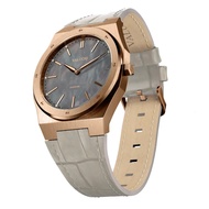 Women Valuchi Signature 36mm - Leather Mother of Pearl Black - Luxury Watch