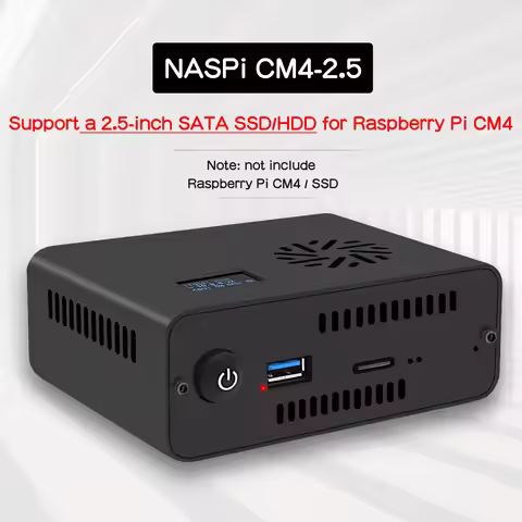 Geekbord NASPi CM4-2.5 NAS Kit for Raspberry Pi Computer Module 4 | 2.5" SATA SSD/HDD Supported