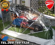 เต๊นท์ โรงจอดรถ พับเก็บได้  รุ่น SCOOT ผ้าใบใสทั้งชุดเหมาะสำหรับจอดในที่ร่ม ใส100%