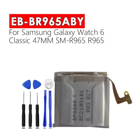 For Samsung Galaxy Watch 6 Classic 47MM SM-R965 R965 EB-BR965ABY 417mAh Smart Watch Battery
