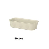 10 pcs N0J1G Storage box Plastic storage box 10x20x5 cm