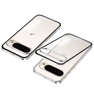 Metal Frame Lens Protection Matte Shockproof Phone Case For Google Pixel 10 9 Pro XL Pixel 8 7 Pro 7