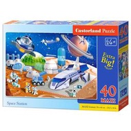 【恆泰】Castorland 波蘭進口兒童拼圖40片大片宇宙空間站男孩女孩玩具