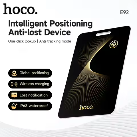 HOCO Smart Anti-Lost Tracker Device Wallet Ultra-thin GPS Location Card Wireless Charging IP68 Water
