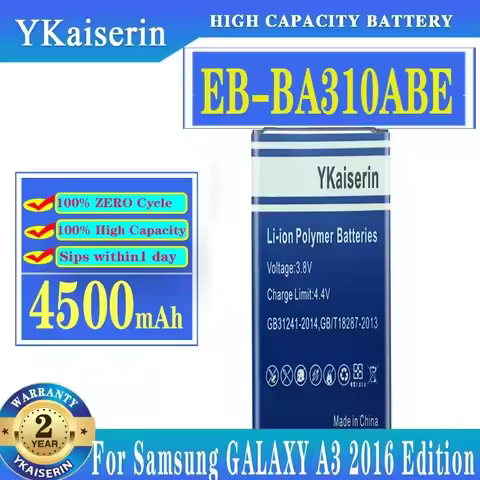 Mobile Phone Battery EB-BA310ABE 4500Mah For Samsung Galaxy A3 2016 Edition A310 SM A310F A3100