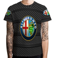 Alfa Romeo Tshirt Polyester Jersey Material | Casual T-SHIRT Size SML XL XXL 3XL 4XL | PO 3 Days