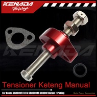 MERAH Tensioner Manual Racing CNC Red Anti-Reverse CBR600F F3 F4i CBR900RR CB900F Hornet + Gasket ne