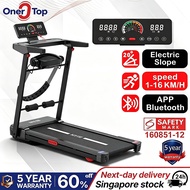 Q8Y Electric Incline Treadmill Foldable Multi-Function Machine APP Connection Gym Equipment (16km/5H
