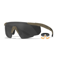 Wiley-X Saber Advanced / 3 Lens (Smoke Grey - Clear - Rust) // Matte Tan (308T) แว่นกันแดด แว่นตำรวจ