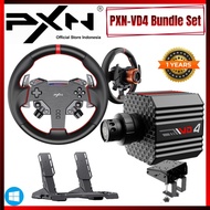 PXN VD4 BUNDLE SET Direct Drive Racing Wheel 4Nm Servo Motor Base with Quick Release 28cm W AS