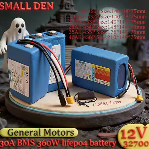 32700 12V 7AH 14AH 21AH 28Ah 35Ah 40AH lifepo4 Battery 360W Scooter DIY 4S1-6P Power Tool Electric S