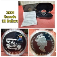 🔥加拿大~2001~Canada 20 Dollars . ELIZABETH II (9.25 Silver)🔥