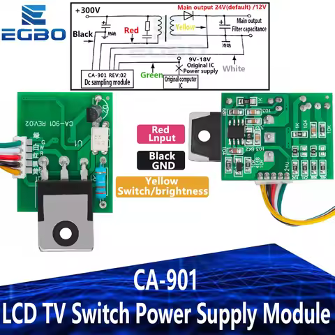 1~10PCS CA-901 LCD TV Switch Power Supply Module 12 24V 46 inch Step Down Buck Module Sampling Power