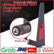 Onelinkmore 2.4GHz 5GHz 10dBi RP-SMA Male WiFi Router Antenna - Black - 7RWA06BK