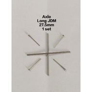 Axle Sambung JDM Long Axle 27.5mm 1/64 Hot Wheels Matchbox Slot Axle Per Set