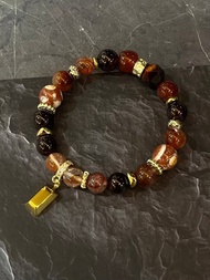 客製化水晶礦石手鍊 紅色調 戰國紅瑪瑙、紅瑪瑙、紅石榴