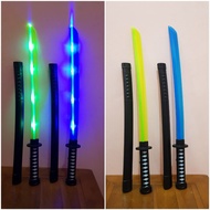 Samurai Sword Toys Cosplay Lights Sound Plastic Sword