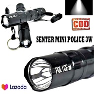 Senter LED Mini Gantungan Kunci Flashlight Waterproof- 3W - senter - senter police - senter terang -