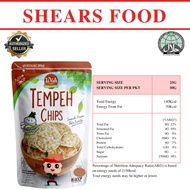 Woh Handcrafted Tempeh Chips Tempe Chips By Shears 50gms Onion Sour Cream (Bundle Of 5 Packs)
