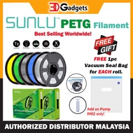 Sunlu PETG 3D Printer Filament 1.75mm 1KG (Ready Stock)