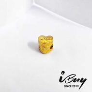 IBUY 916 Hard Gold Love Box + Diamond Ring 22K (916) 硬金爱心盒+钻戒 0.82G