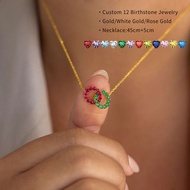 Personalized Customized Birthstone Necklace For Women