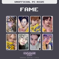 1pcs - [RIIZE] FAME UNOFFICIAL PHOTOCARD