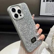 1pc Black Rhinestone Shockproof 2-In-1 Phone Case Compatible With IPhone 15 Pro Max, IPhone 17 Pro M