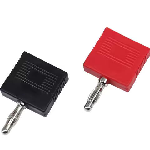 4mm banana plug one male to two female double row two link one split two conversion adapter 1 tow 2 