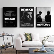 59IE Drake Prints Hypebeast Minimalist Album Poster Her Loss 21 Savage Tracklist Album Posters Music