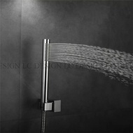 Round straight full-copper supercharged handheld shower set single-head hot and cold wall single-fun