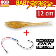 [HARGA KHUSUS HARI INI SAJA] Umpan Casting Ikan Gabus Baby Silencer 12cm Johncoo dengan Mata Kail Wo