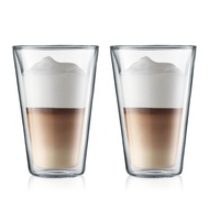 Bodum ไมโครเวฟปลอดภัยแก้วกาแฟแก้วมัคคาปูชิโนลาเต้เอสเปรสโซแก้วผนังคู่ความปลอดภัยเครื่องดื่มร้อนและเย