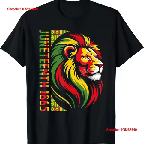 Juneteenth Lion Black African June 19th T Shirt vintage Washed Stretched Slightly fashion streetwear