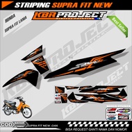 SUPRA FIT NEW STIKER STRIPING PREMIUM MOTOR PREMIUM KEREN LIS VARIASI SUPRA FIT NEW STIKER MOTOR HON