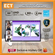 Dell P5524QT 55" P6524QT 65" P7524QT 75" P8624QT 86" 4K UHD 3840x2160 Interactive IPS Touch Monitor 